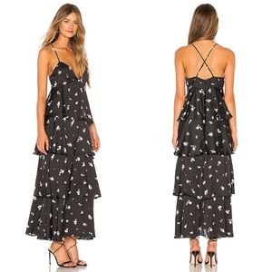 Bardot Dalia Tiered Maxi dress size xs